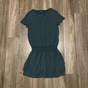 Green mini dress